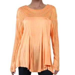 Free People Jojo Mixed Media Long Sleeve Tee